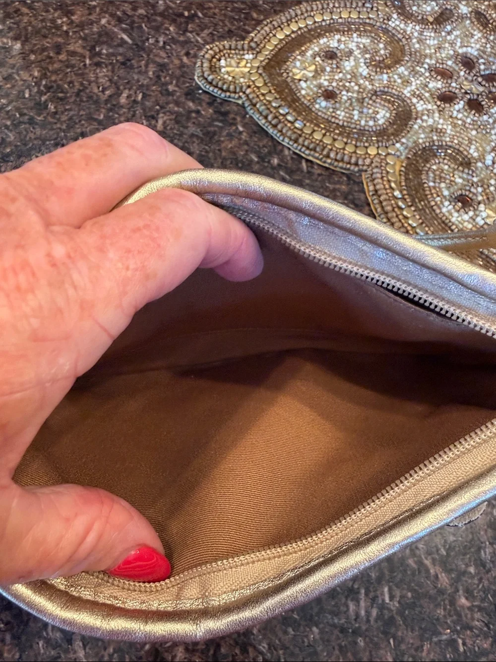 Coach compact wristlet